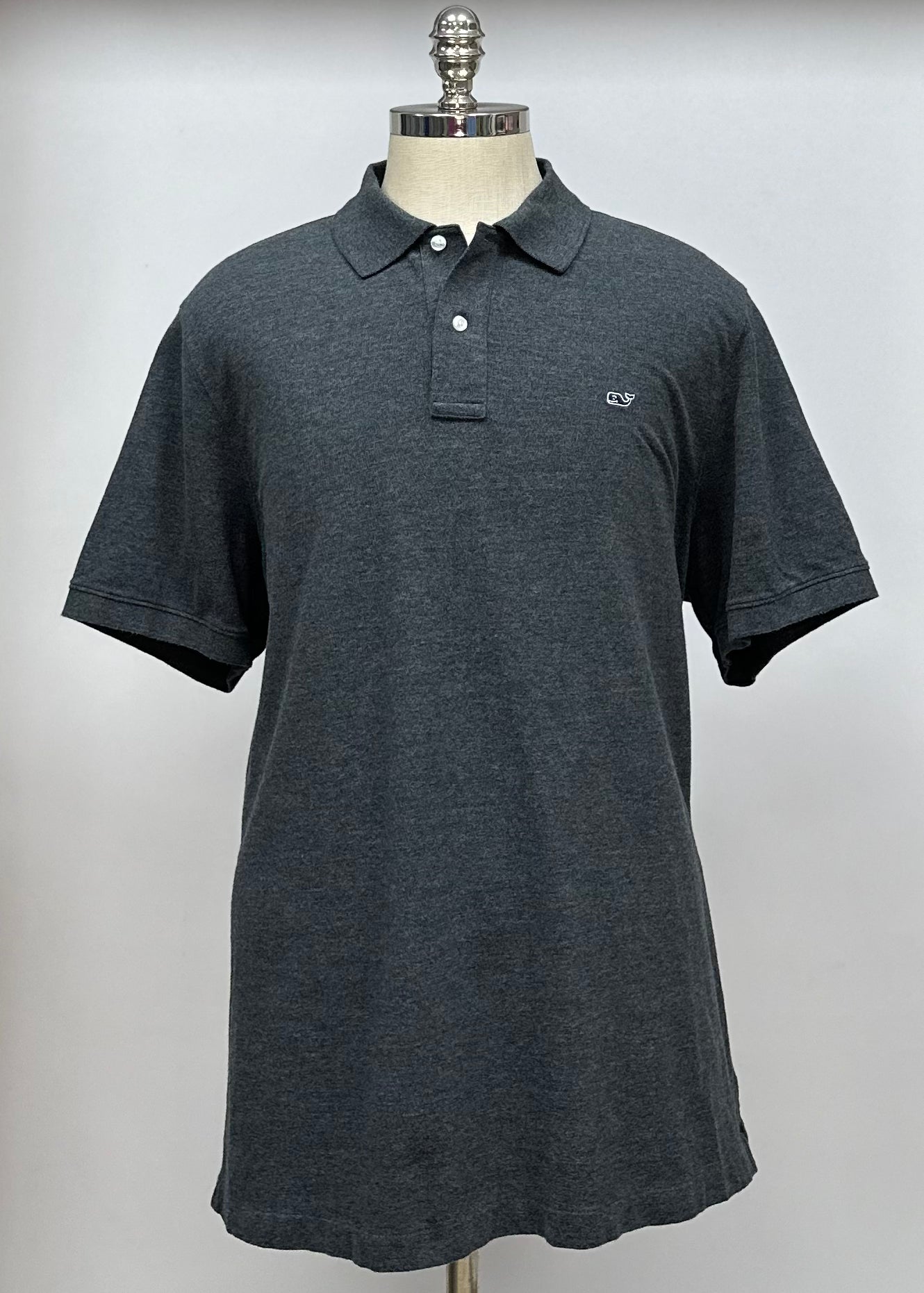 Camiseta Polo Vineyard Vines 🐳 color gris oscuro Talla XXL Entalle Slim Fit