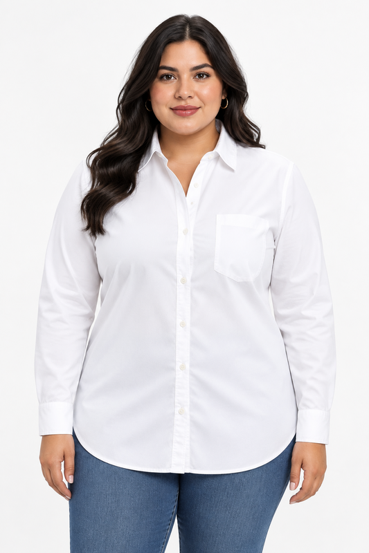 Camisa de mujer GAP 🇺🇸 Color blanco Talla XXL Entalle Regular