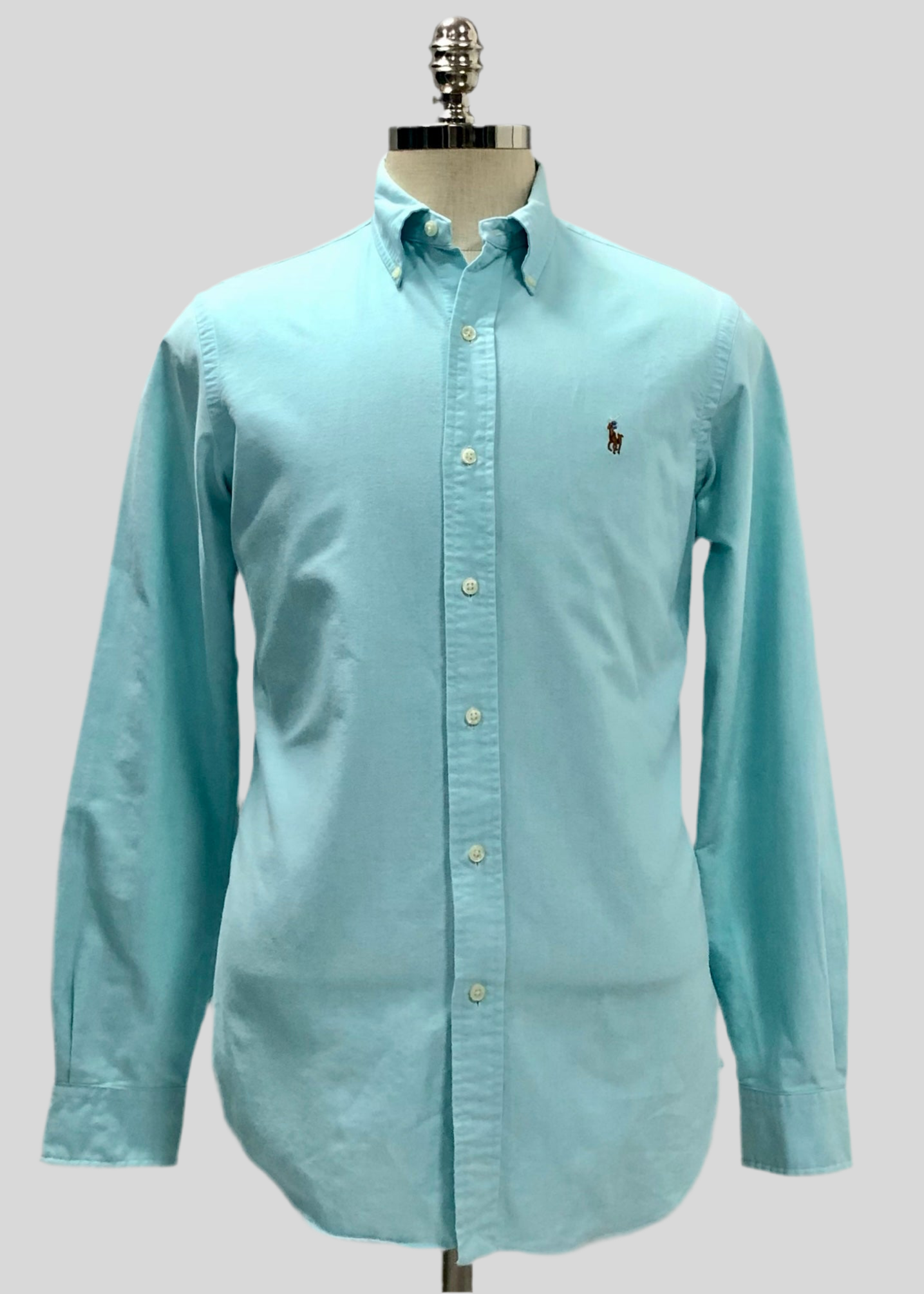 Camisa de botones Polo Ralph Lauren 🏇🏼 Oxford en color turquesa Talla S Entalle Regular