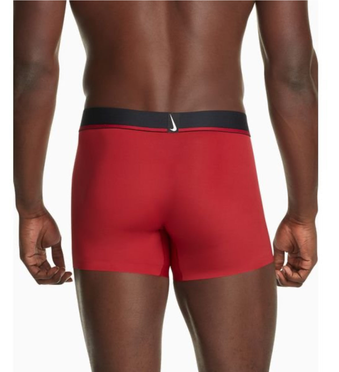 Calzoncillo tipo Boxer Nike Elite Micro - Tela dry-fit en color rojo y diseño de logo en negro Talla XL