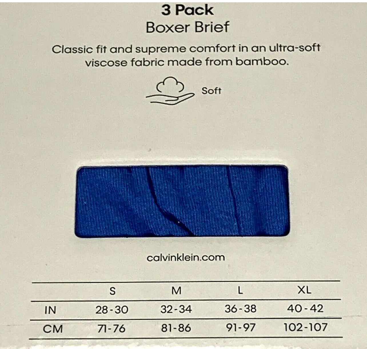 Paquete de 3 Calzoncillos tipo Boxer Calvin Klein The Ultimate Comfort en color azul, verde y negro - Tela ligera en Talla XL