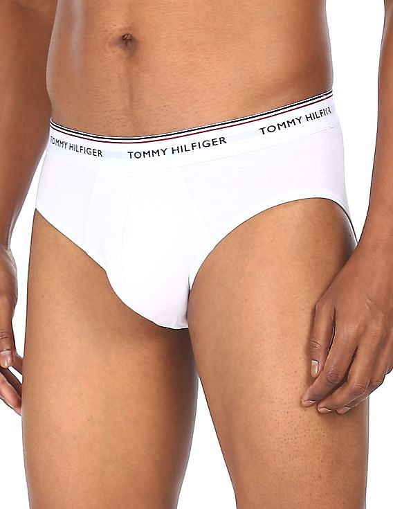 Paquete de 3 Calzoncillos a la cintura Tommy Hilfiger - Tela de algodon en color blanco Talla XL