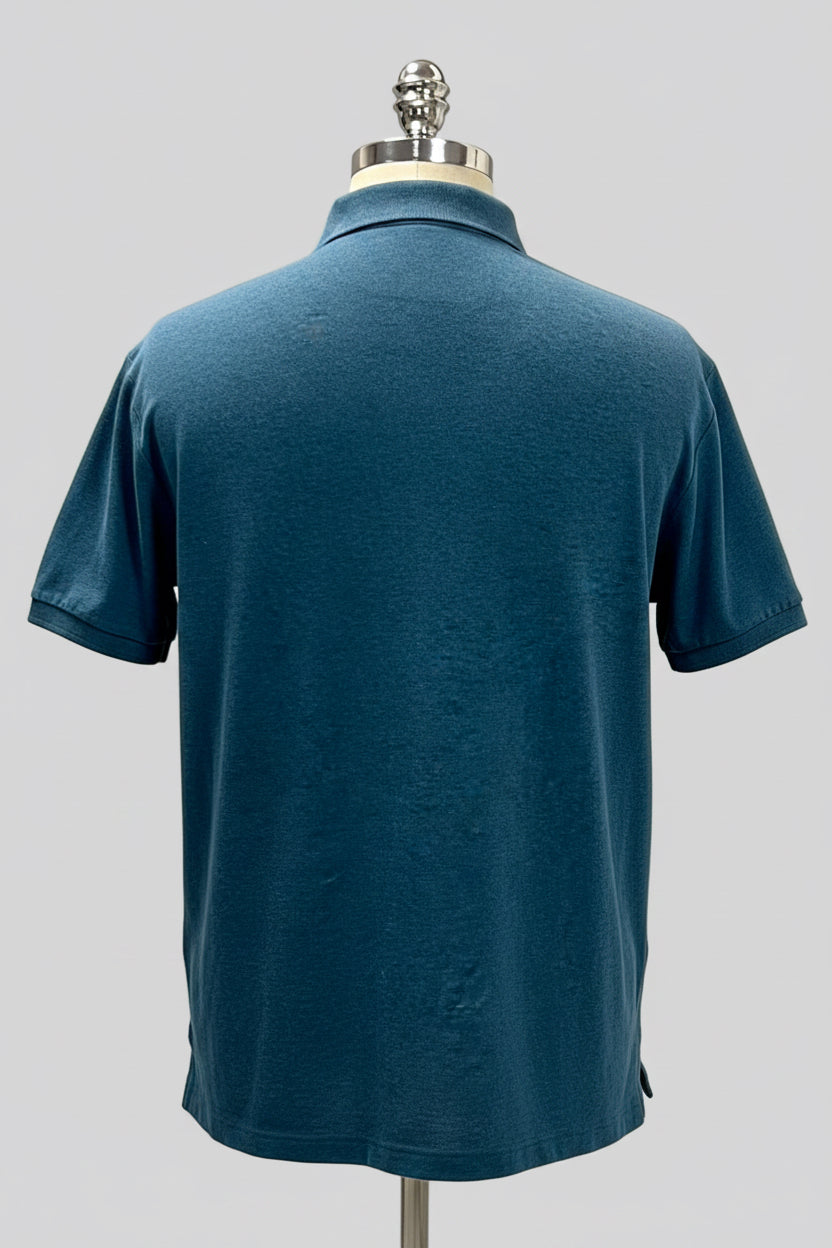 Camiseta Polo Ralph Lauren 🏇🏼 color azul grisáceo Talla L Entalle Custom Slim Fit (ver descripción)