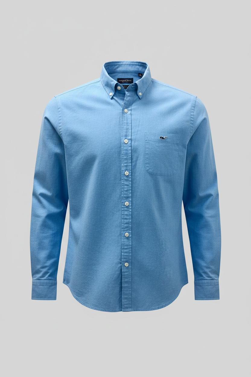 Camisa de botones Vineyard Vines 🐳 Color Azul claro Talla M Entalle Slim Fit