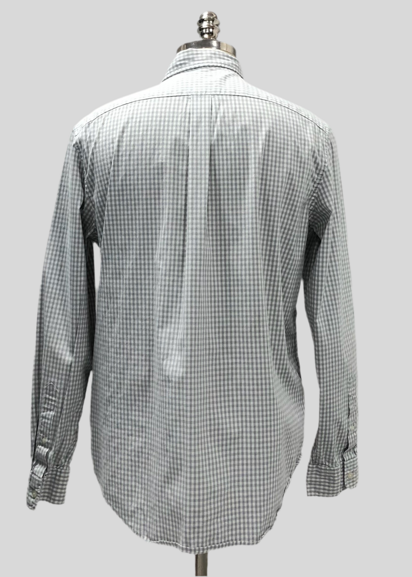 Camisa Vineyard Vines 🐳 de cuadros gingham en color gris y blanco Talla M Entalle Clasico