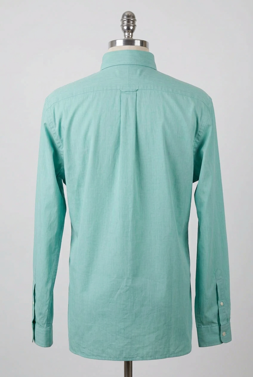 Camisa de botones Polo Ralph Lauren 🏇🏼 con rayas finas en color verde menta y blanco Talla XL Entalle Regular