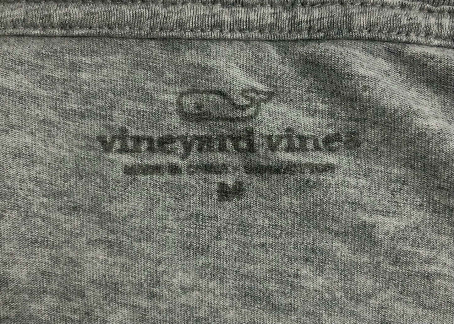 Camiseta cuello redondo Vineyard Vines 🐳 color gris manga larga Talla M