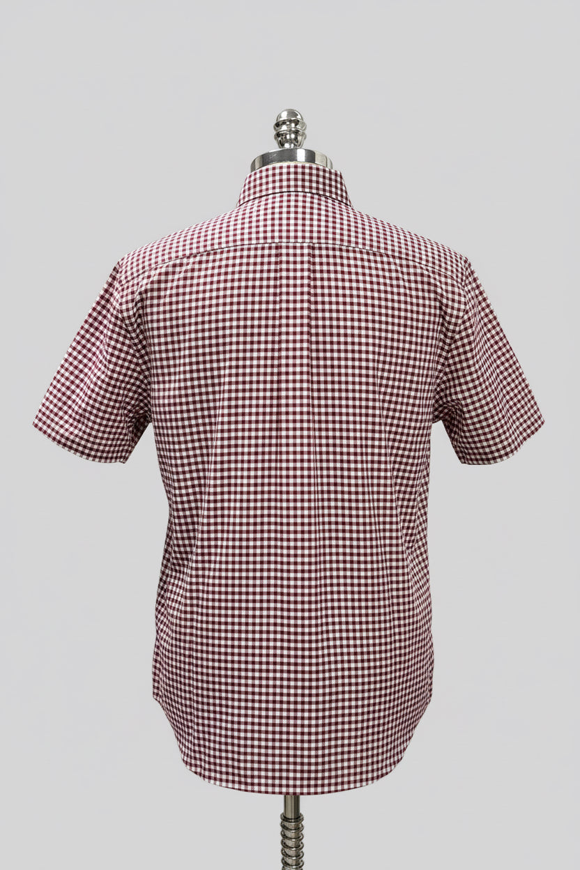 Camisa Polo Ralph Lauren 🏇🏼 Oxford de cuadros gingham en color rojo y blanco Talla XL Entalle Clásico
