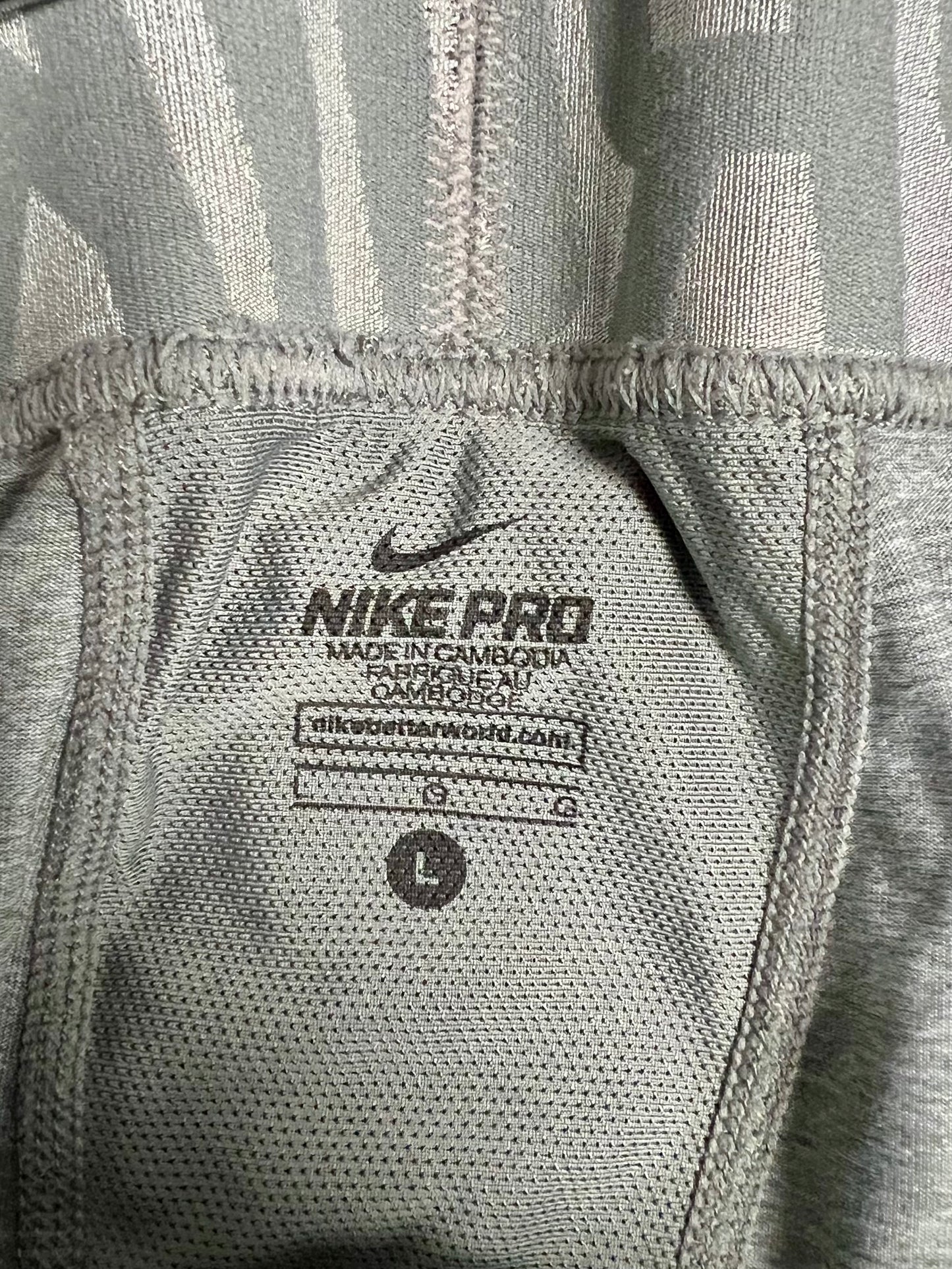 Malla de entrenamiento licra Nike ✔️ Pro Dri-FIT de hombre en Color gris plateado cintura gris Talla L