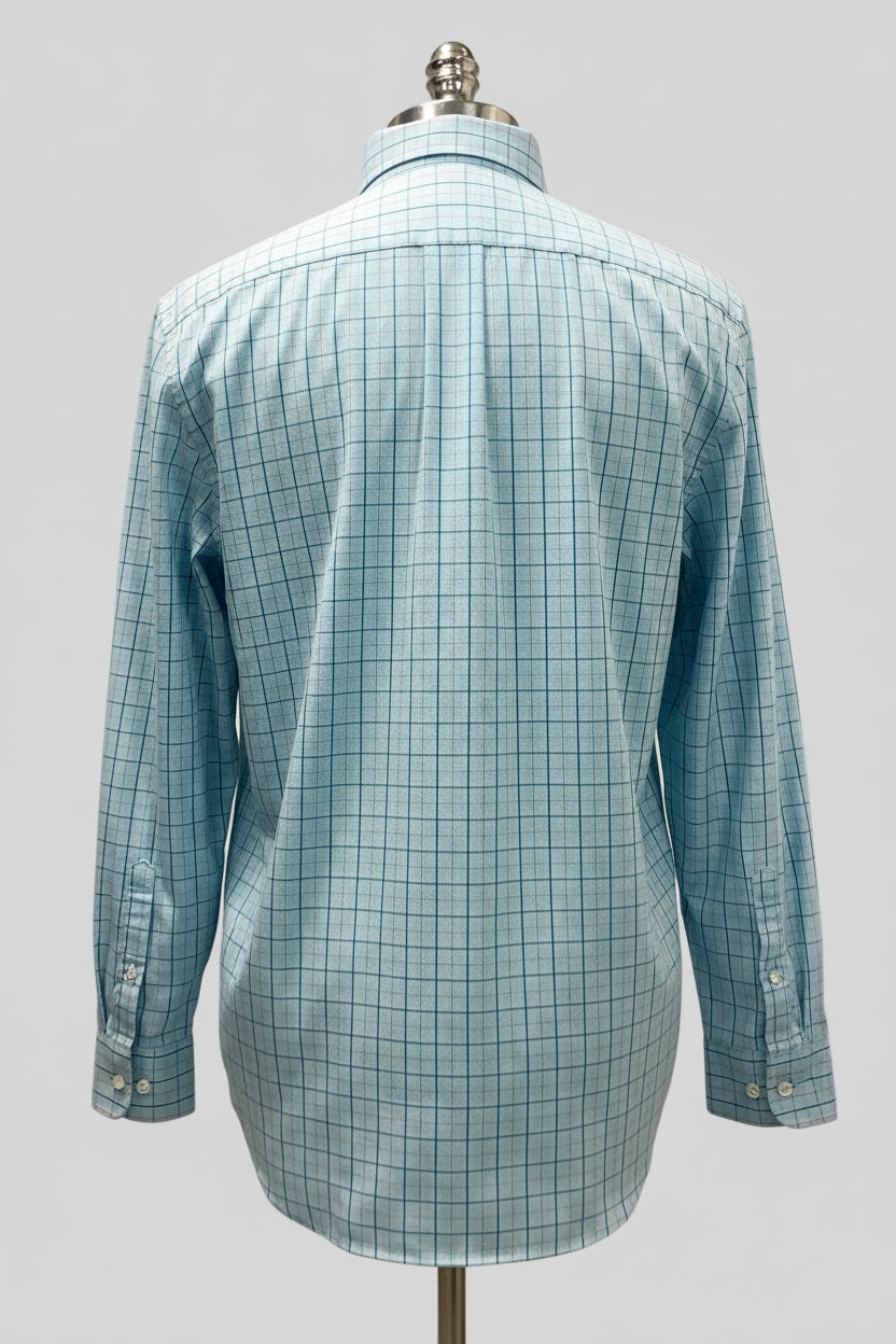 Camisa de botones Vineyard Vines 🐳 Color blanco de cuadros en color rosado, celeste y azul Talla L Entalle Regular