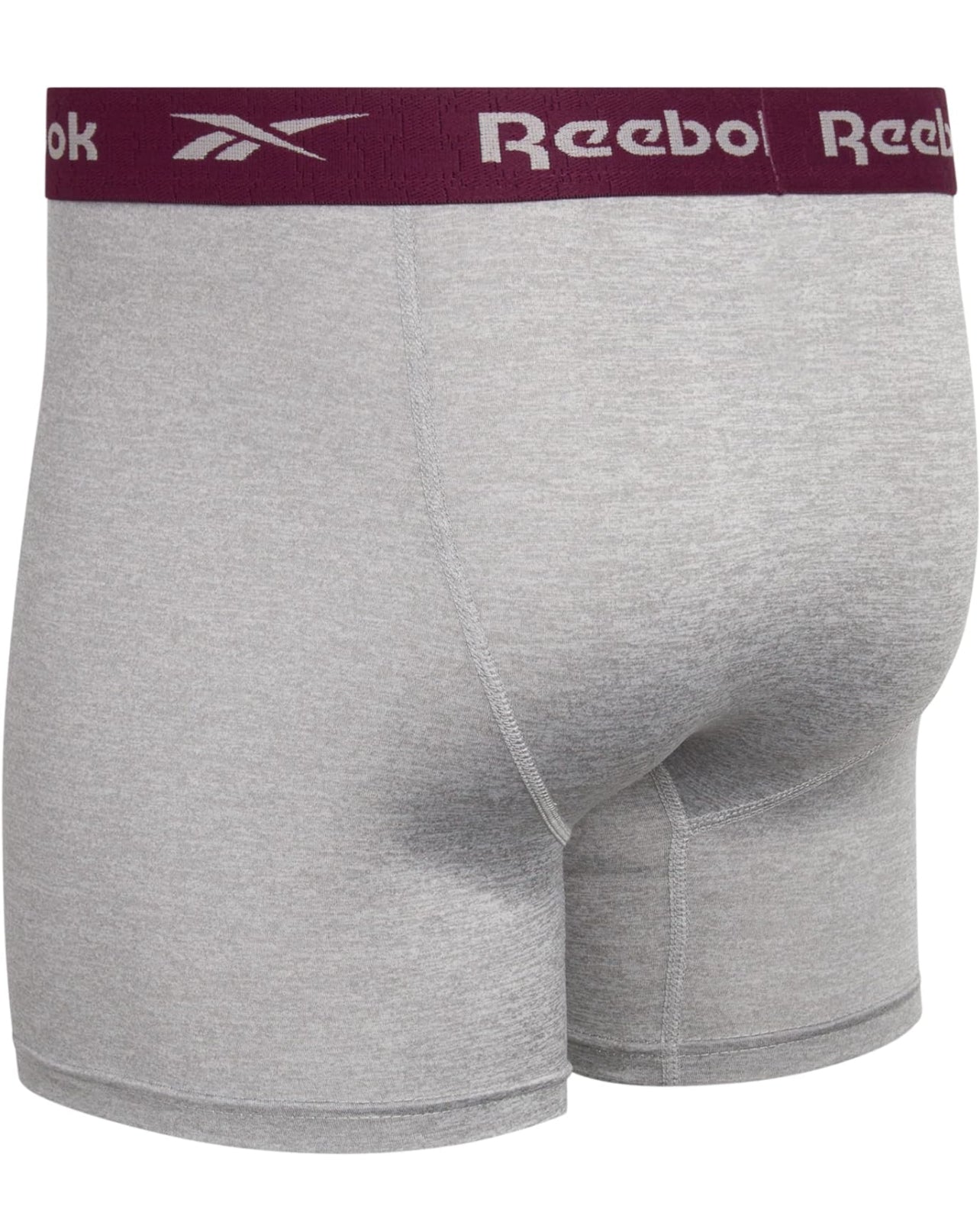 Combo de 4 Boxers Briefs Reebok Tela Performance en color negro y gris Talla M