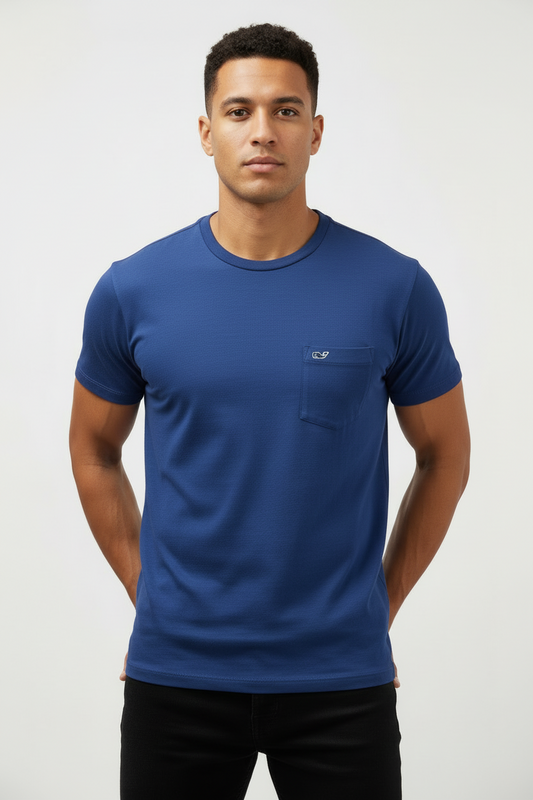 Camiseta cuello redondo Vineyard Vines 🐳 color azul navy manga corta Talla S