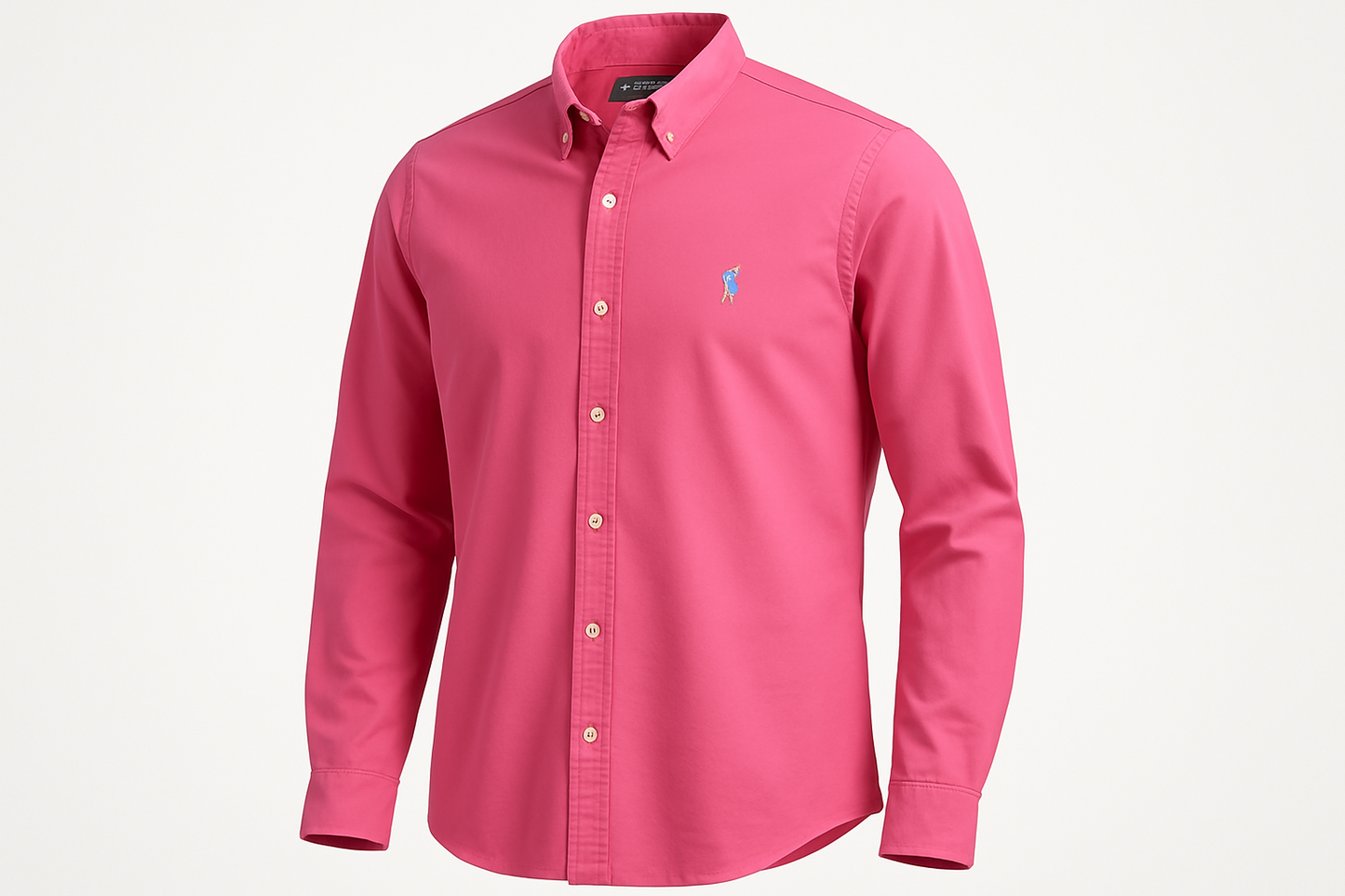 Camisa de botones Polo Ralph Lauren 🏇🏼 en color rosado magenta Talla S Entalle Regular
