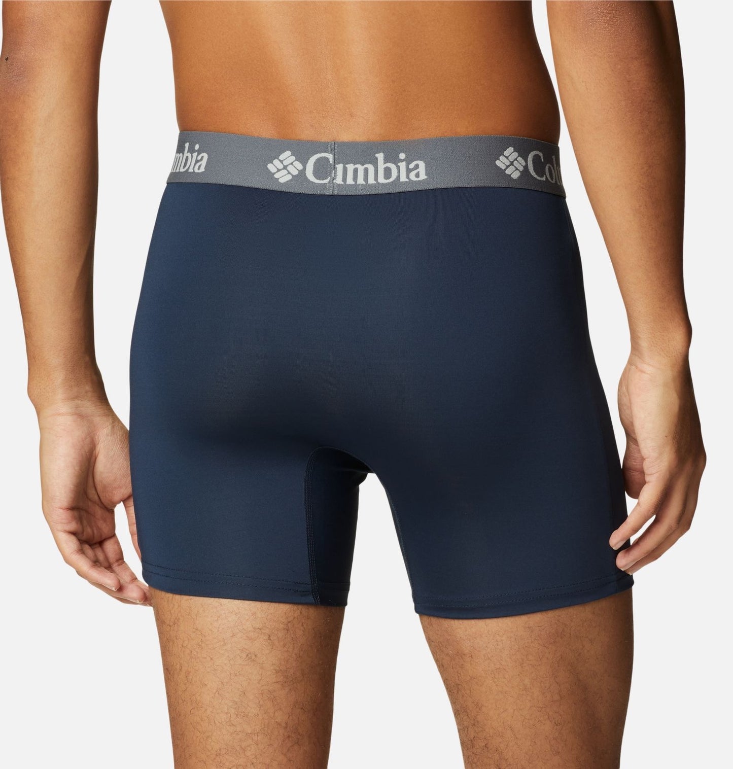 Combo de 3 Boxers Briefs Columbia 🔷 Tela de algodón stretch color celeste, azul y negro Talla S