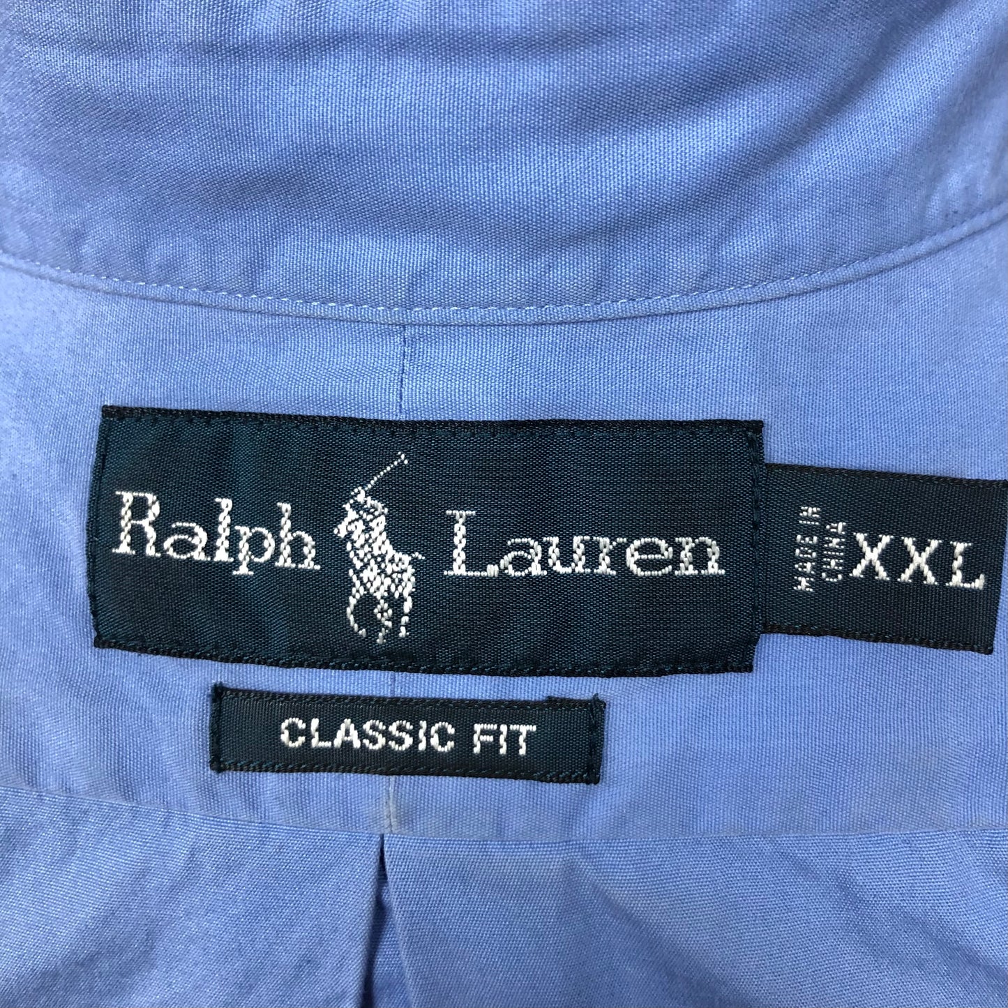 Camisa de botones Polo Ralph Lauren 🏇🏼 color celeste Talla XXL Entalle Clásico