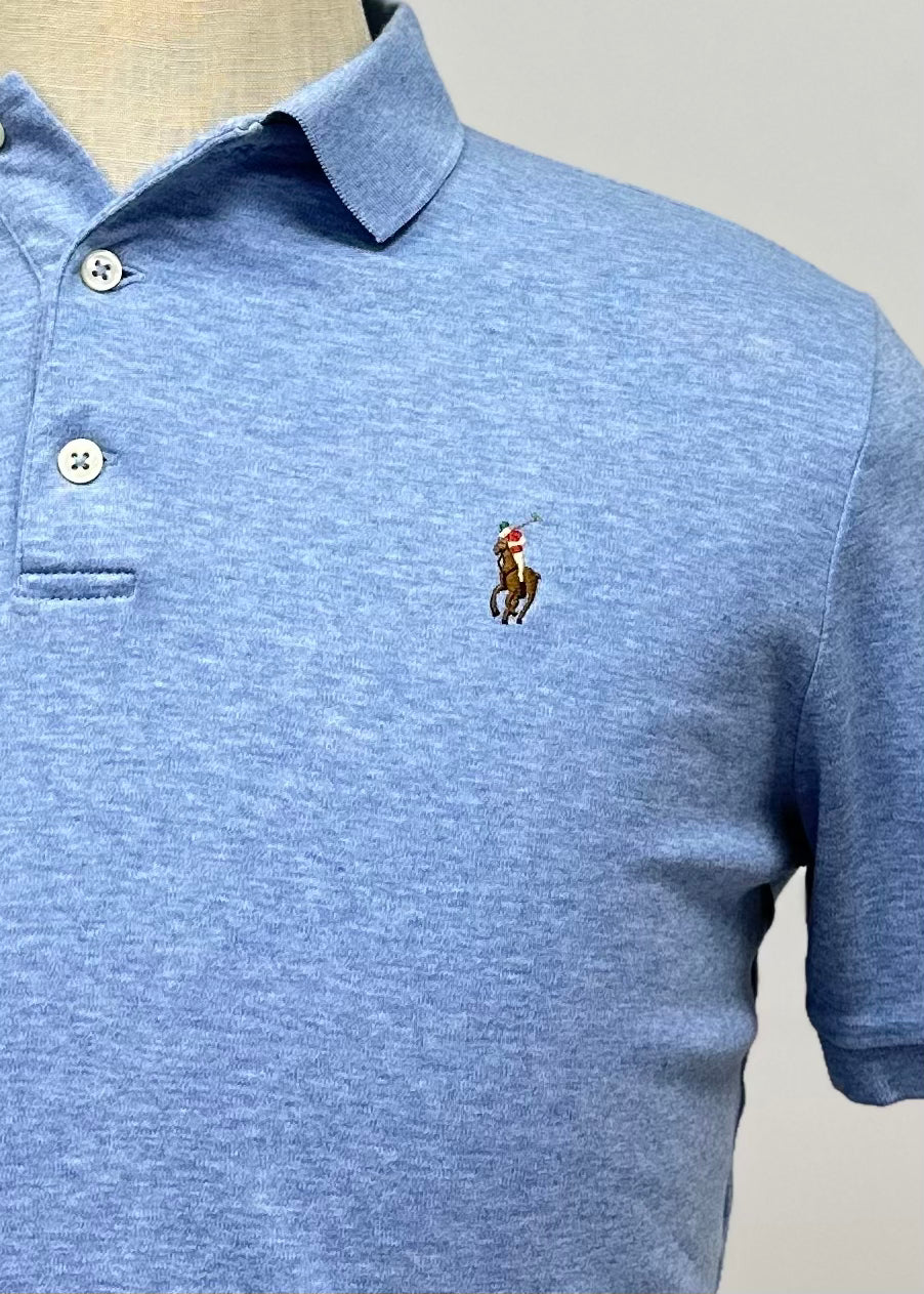 Camiseta Polo Ralph Lauren 🏇🏼 color Celeste Talla S Entalle Regular