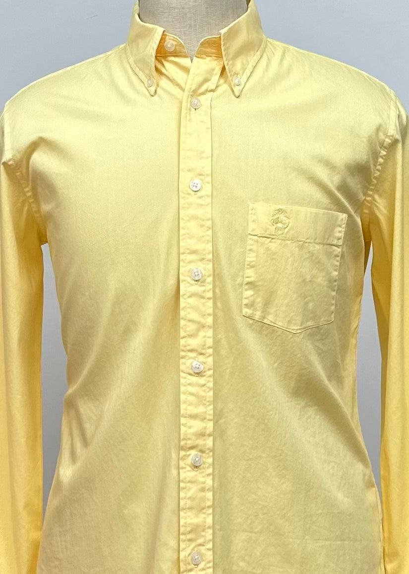 Camisa de botones Brooks Brothers 🐑 color amarillo Talla M Entalle Regular