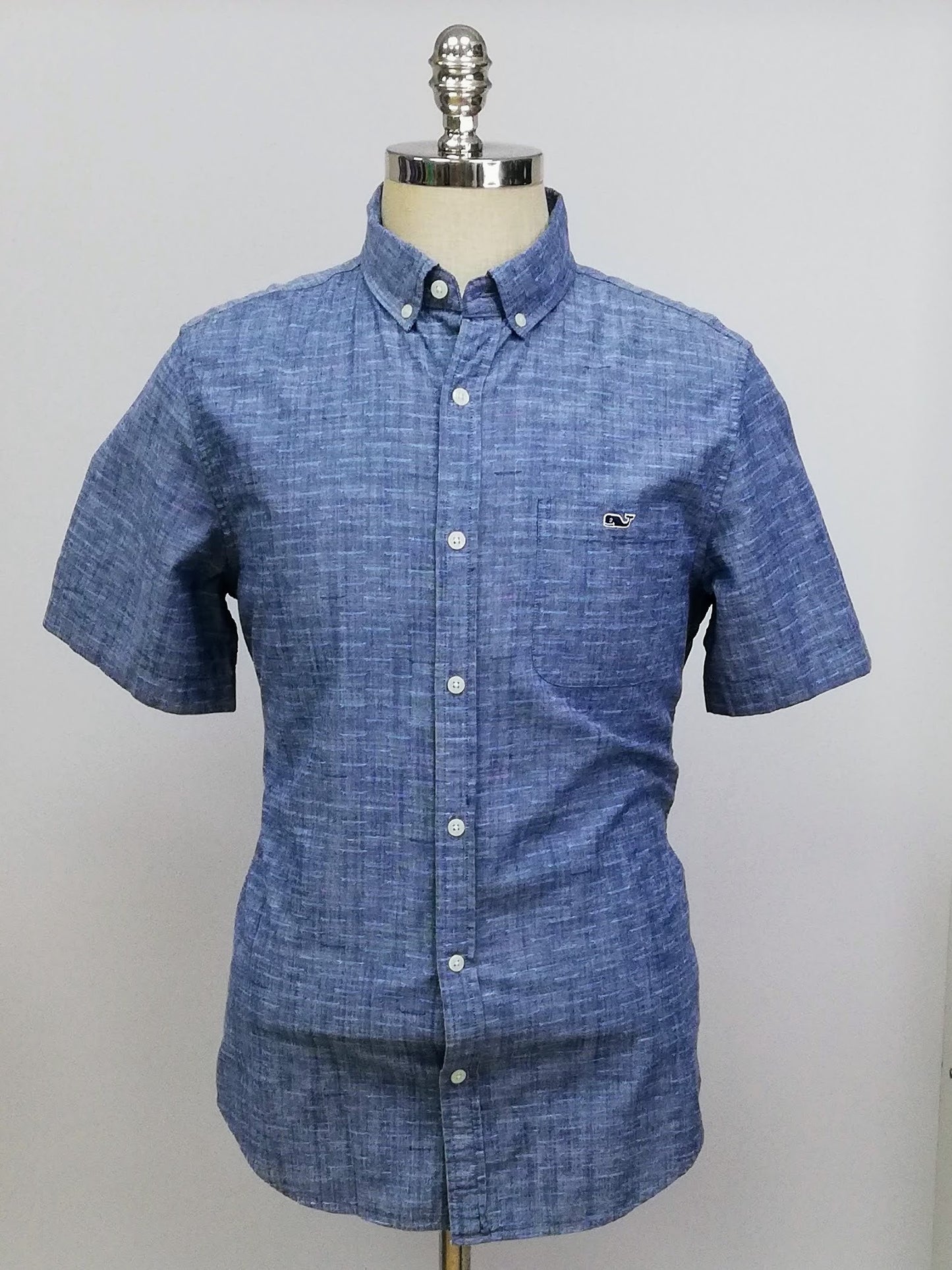 Camisa de cuadros Vineyard Vines 🐳 de jeans color gris oscuro Talla M Entalle Slim Fit