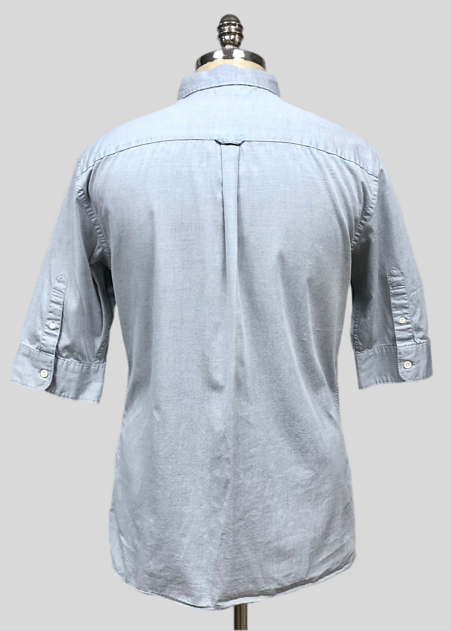 Camisa de botones Allsaints 🦌 color gris Talla M Entalle Regular