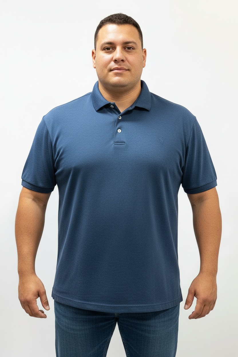 Camiseta Polo Ralph Lauren 🏇🏼 Tela performance color azul oscuro Talla XXL Entalle Regular