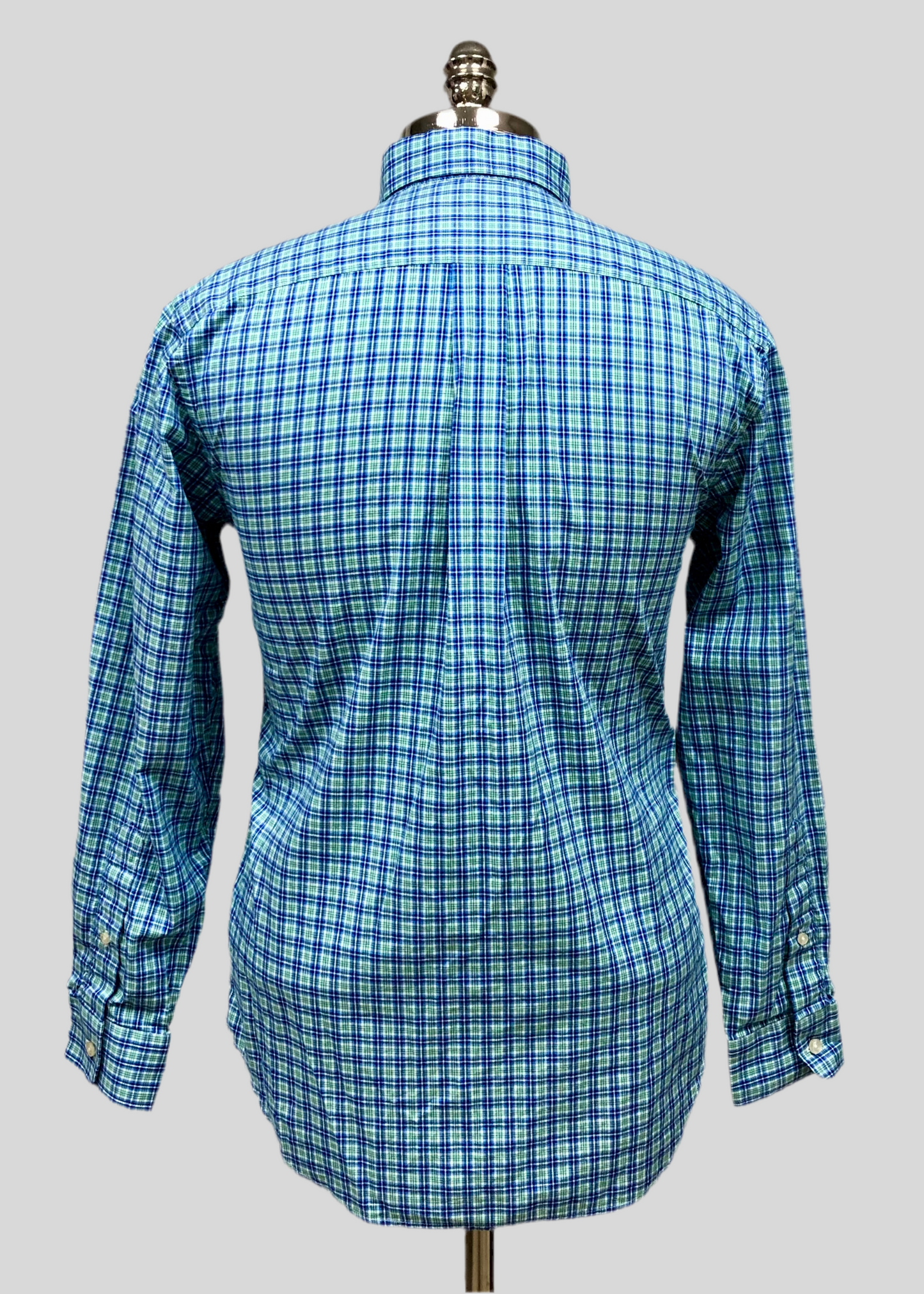 Camisa Vineyard Vines 🐳 con patron de cuadros en azul y verde Talla XS Entalle Regular