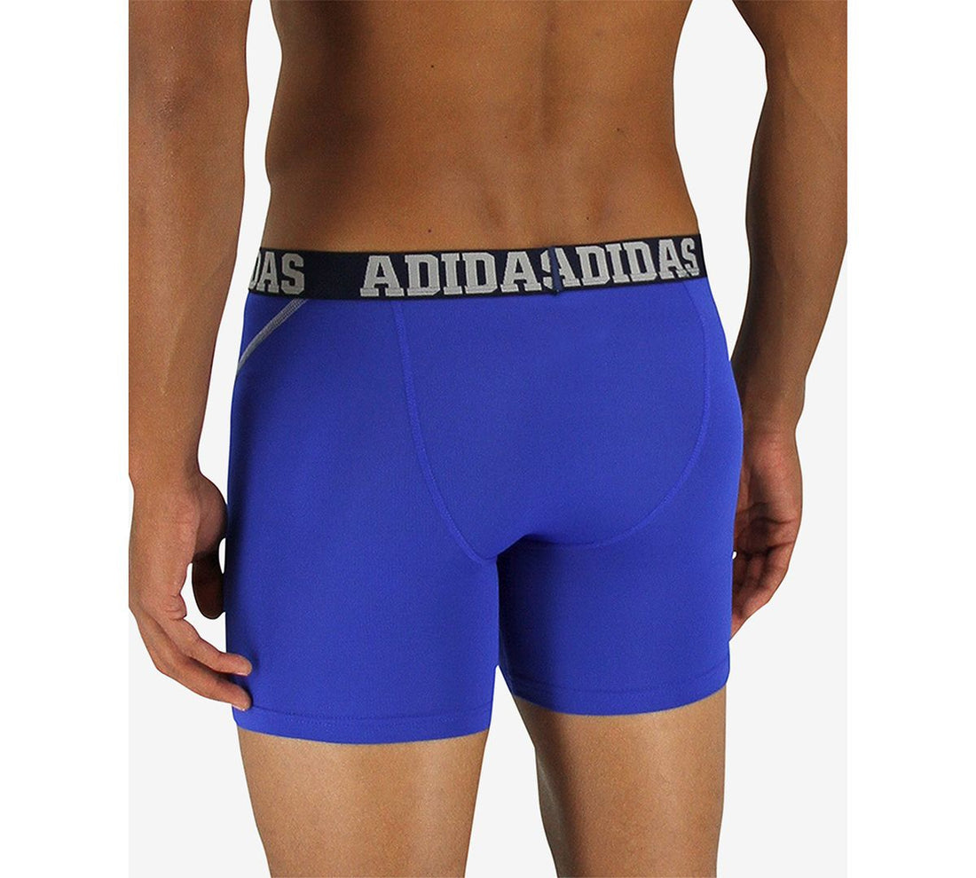 Combo de 2 Boxers Briefs Adidas Tela Performance Microfibra color azul navy y azul Talla M