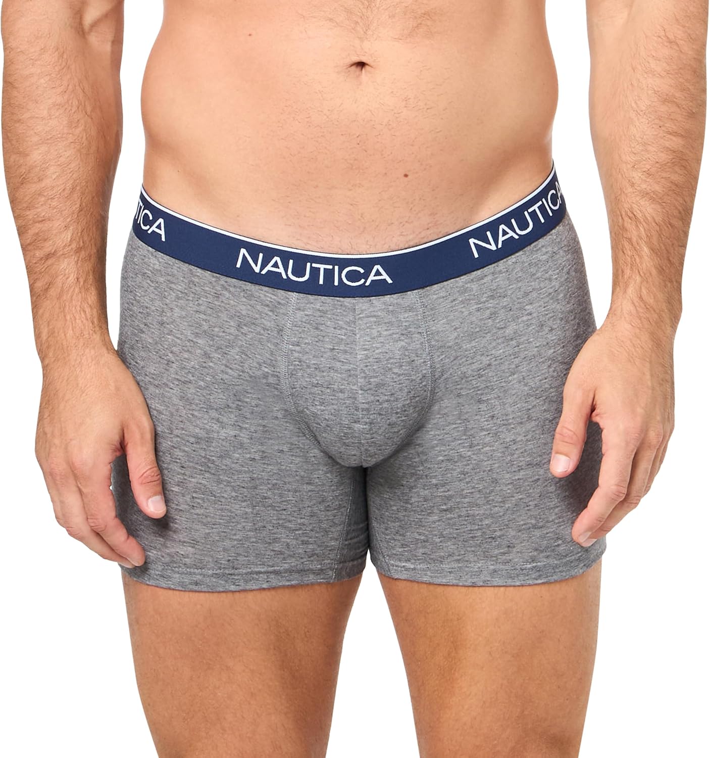 Boxers Briefs Nautica ⚓️ Tela de algodón stretch color azul, gris y rojo oscuro Talla S