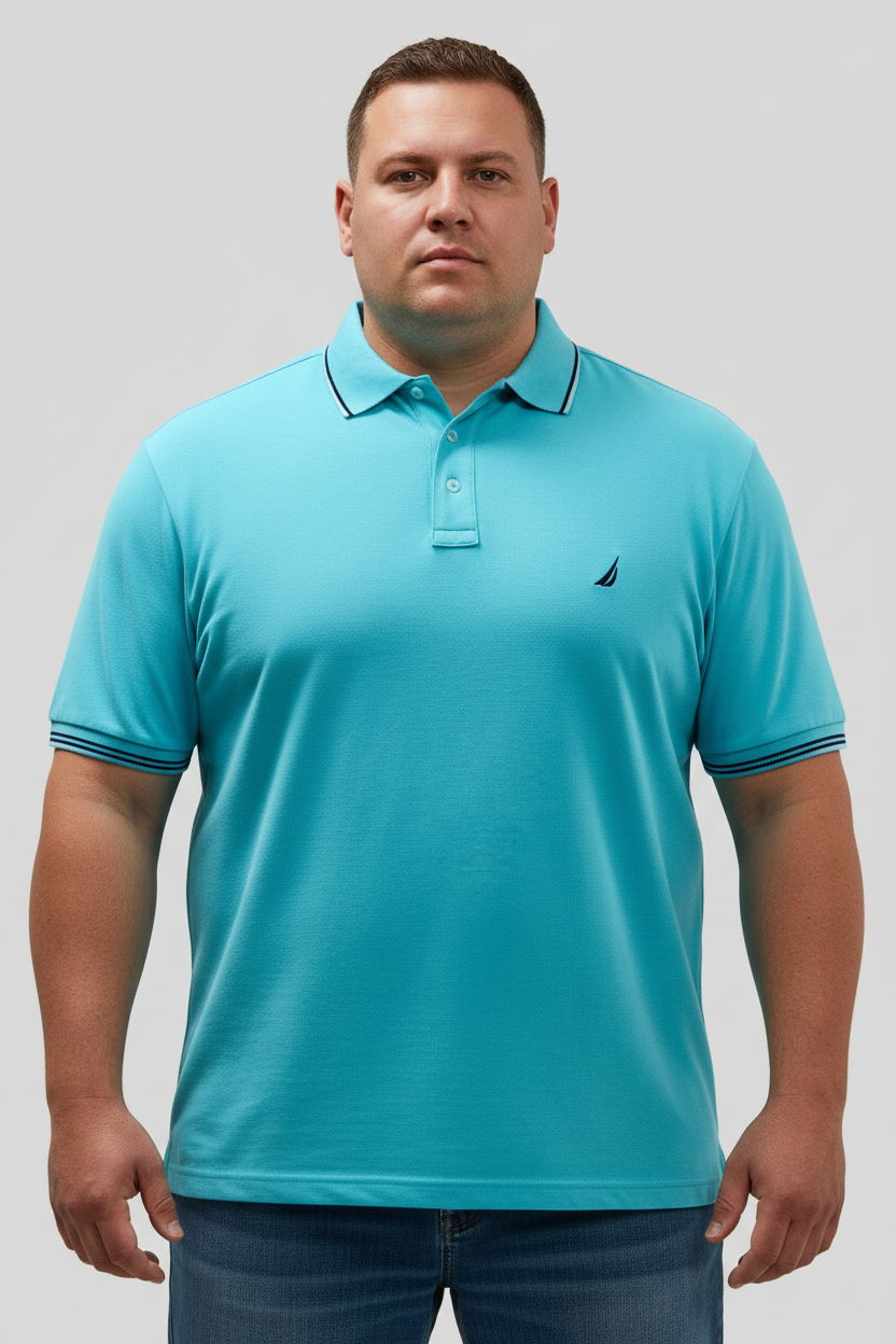 Camiseta Polo Nautica ⚓️  color turquesa claro Talla XL Entalle Regular