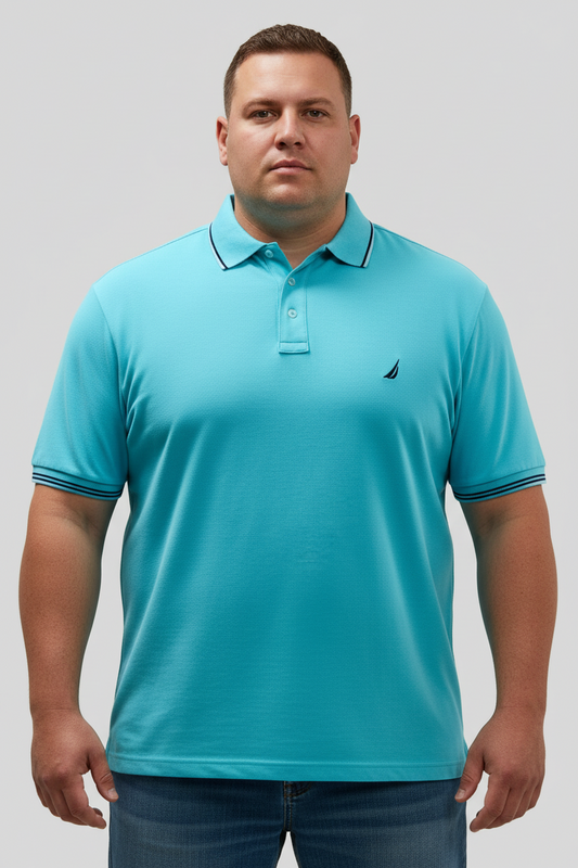 Camiseta Polo Nautica ⚓️  color turquesa claro Talla XL Entalle Regular