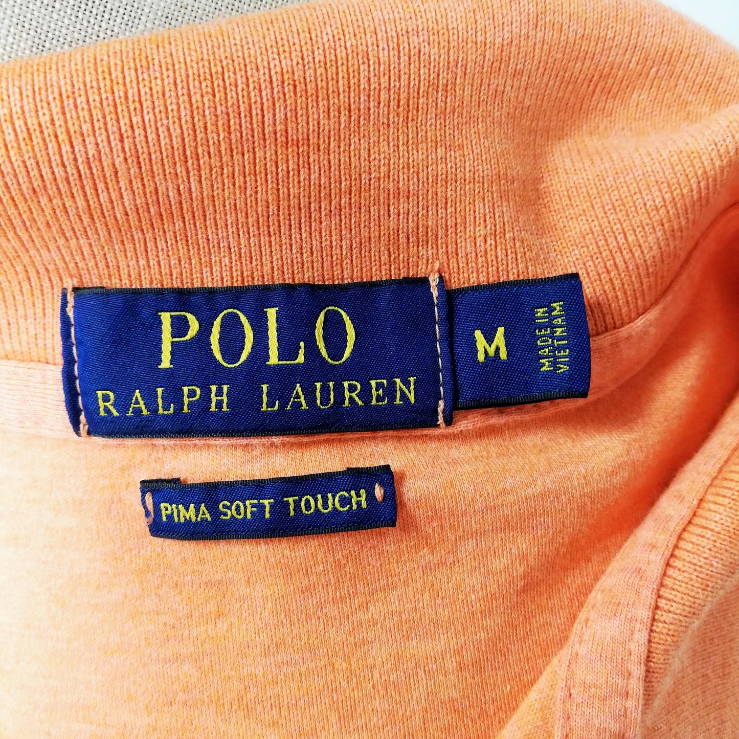 Camiseta Polo Ralph Lauren 🏇🏼color naranja Talla M Entalle Regular (ver descripción)