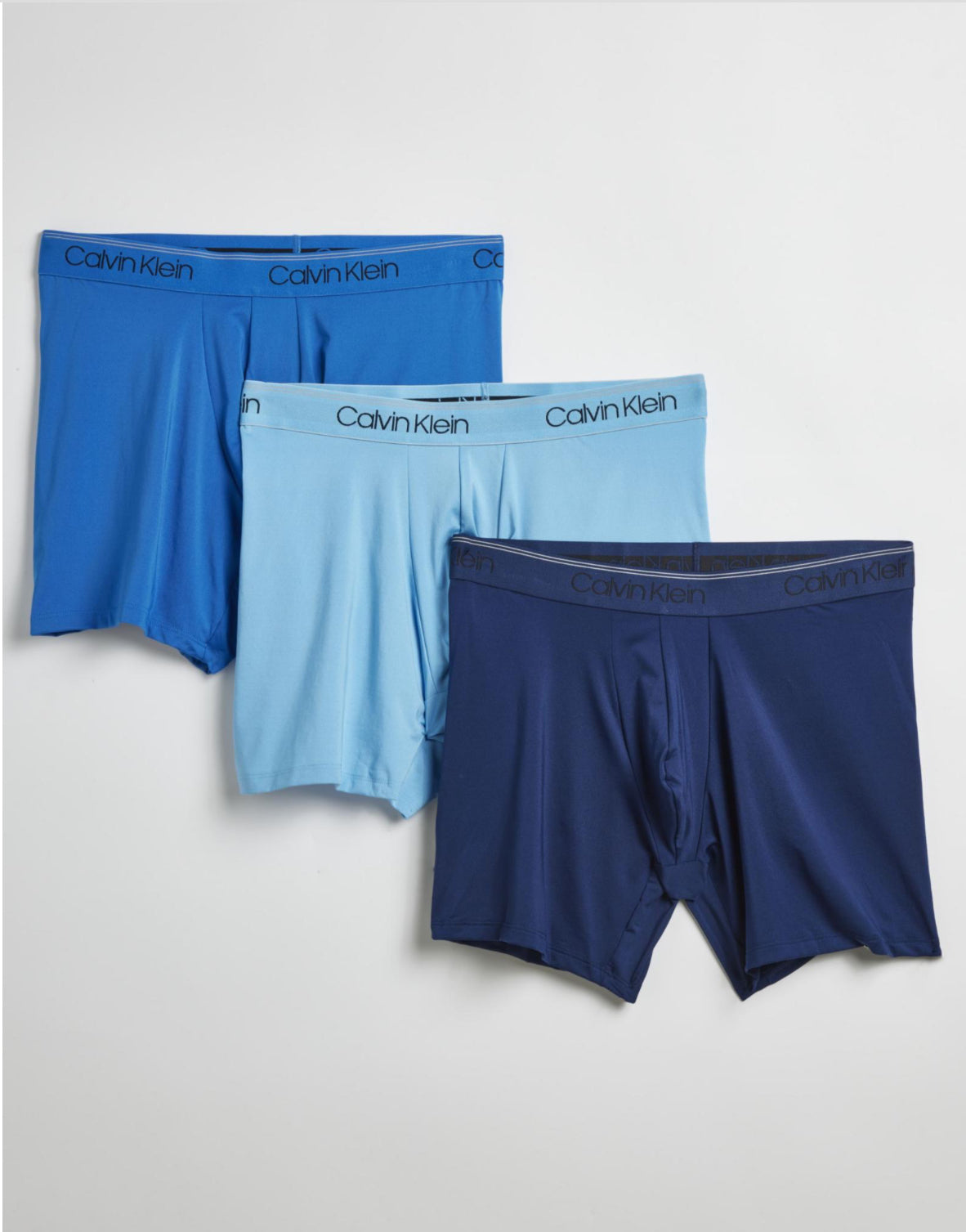 Paquete de 3 Calzoncillos tipo Boxer Calvin Klein de Microfibra Stretch - Tela ligera en Talla XXL