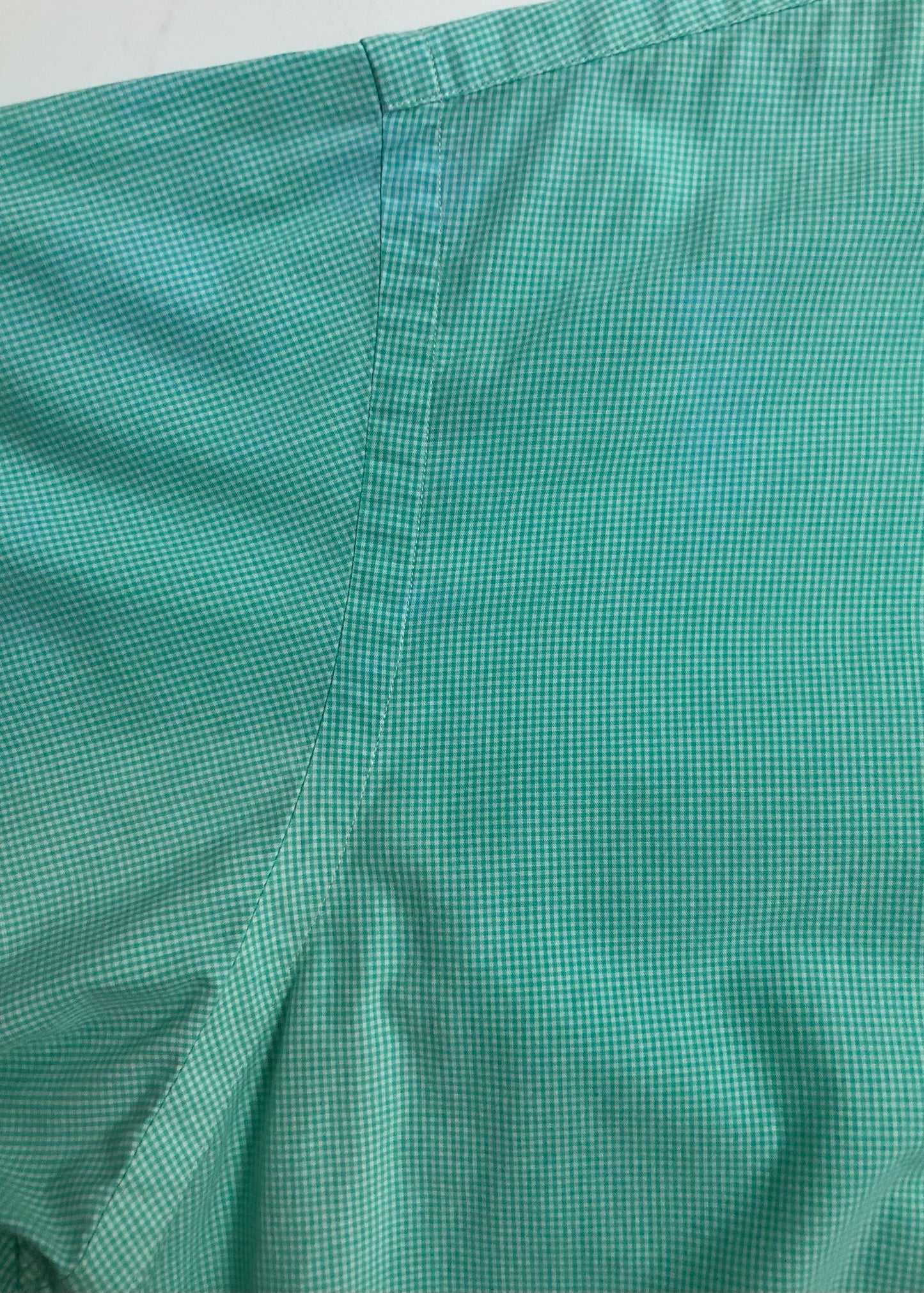 Camisa Polo Ralph Lauren 🏇🏼 de cuadros finos en verde y blanco Talla XL Entalle Regular (ver descripción)