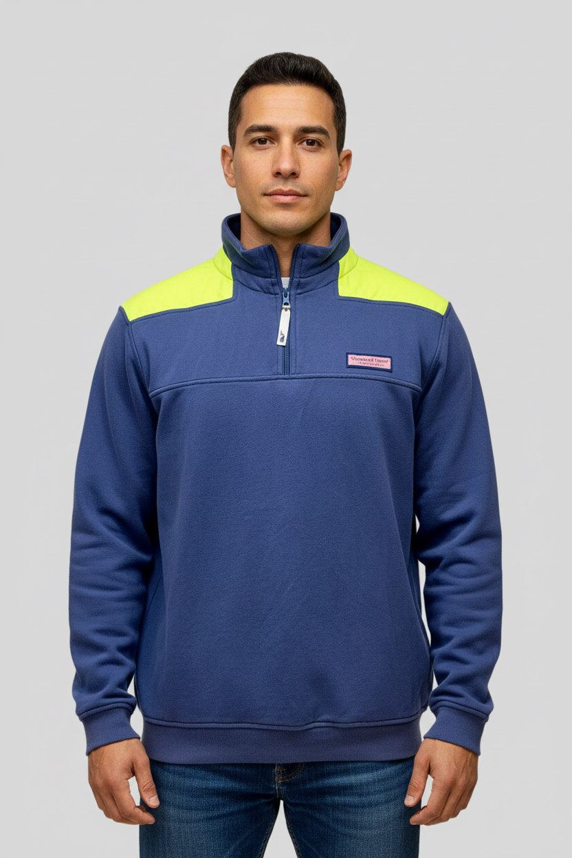 Sueter Pullover Vineyard Vines 🐳 color azul navy y verde intenso Talla S