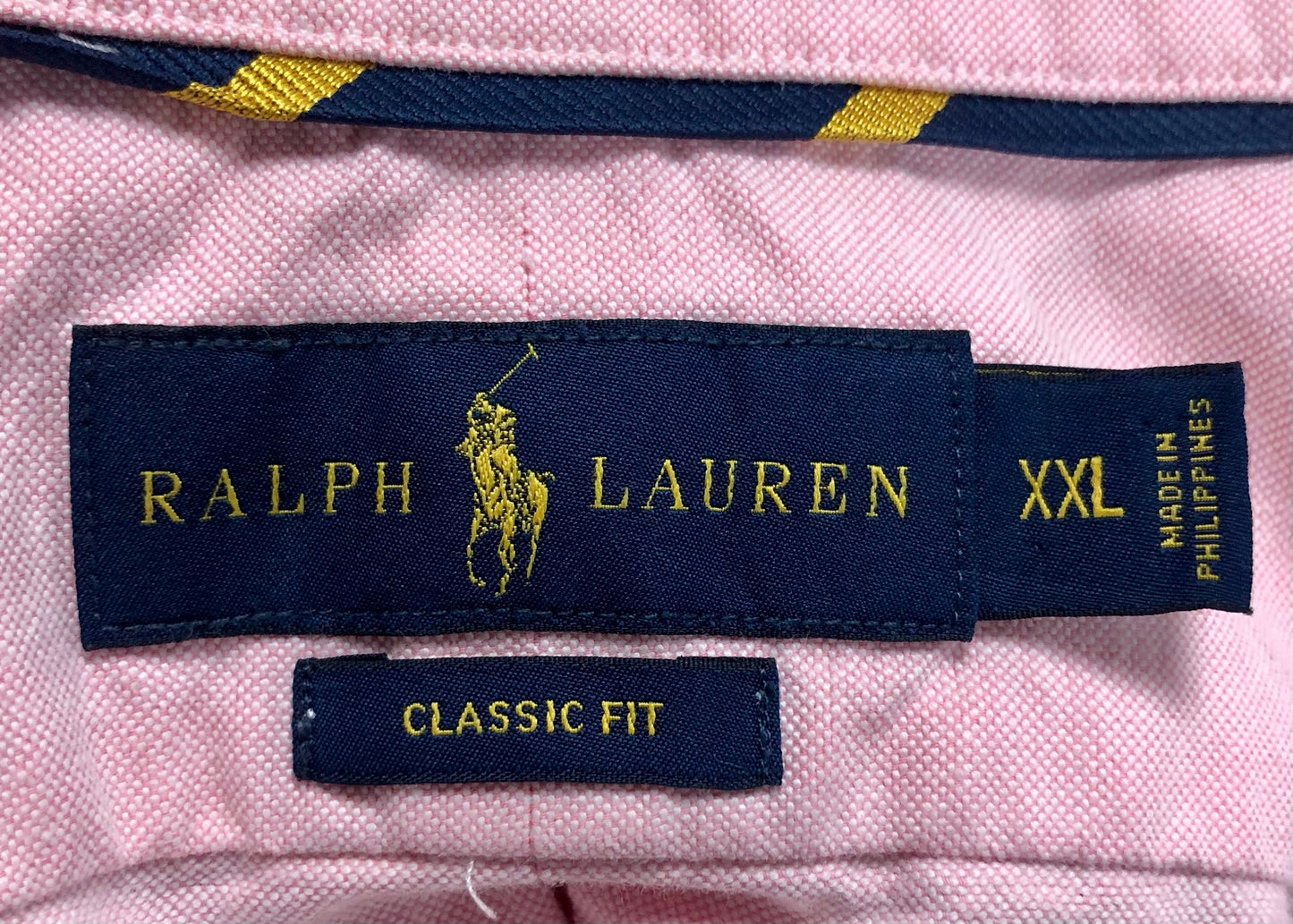 Camisa de botones Polo Ralph Lauren 🏇🏼 Oxford Color rosado claro Talla XXL Entalle Regular