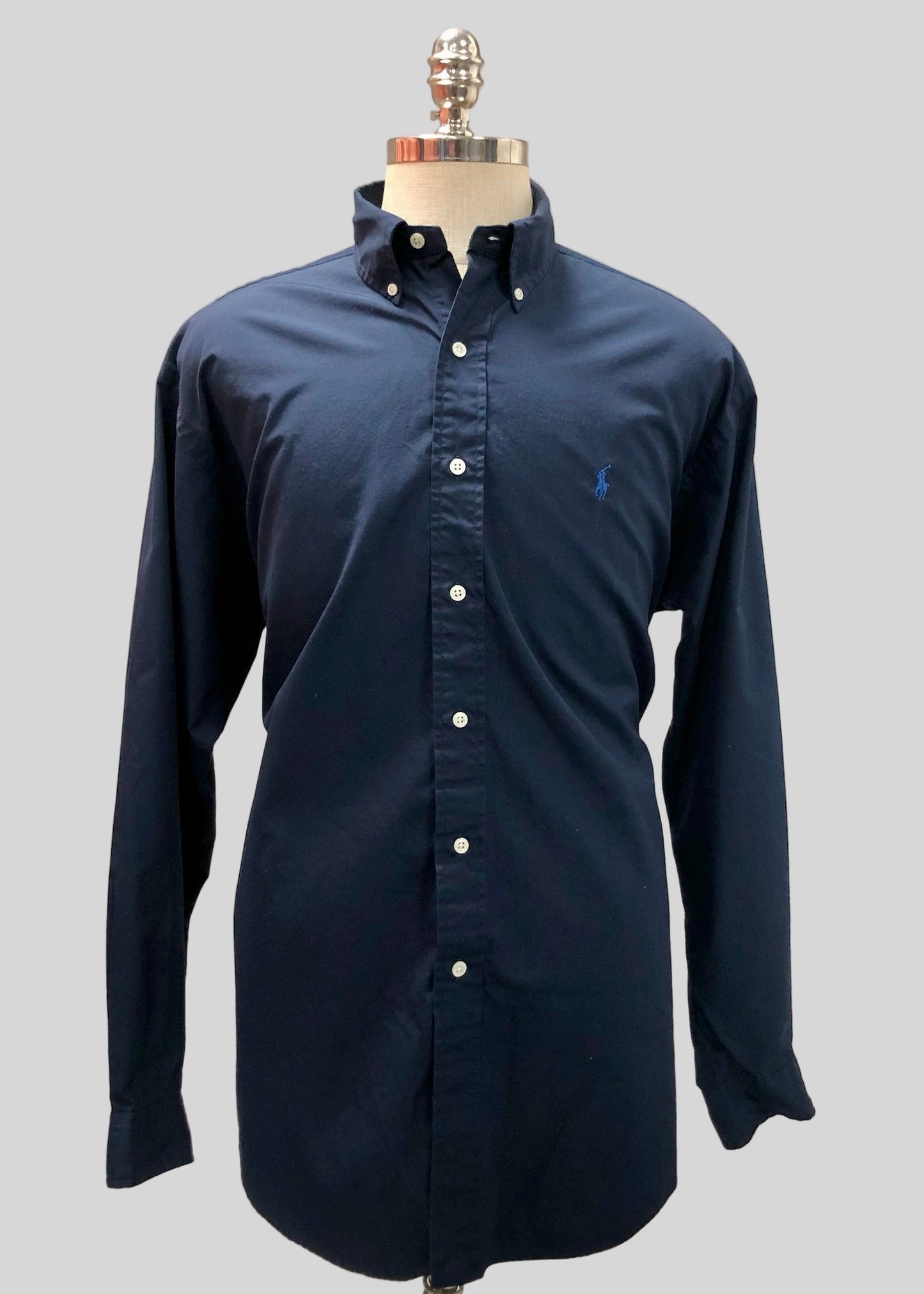 Camisa de botones Polo Ralph Lauren 🏇🏼 en color azul navy Talla M Entalle Slim Fit