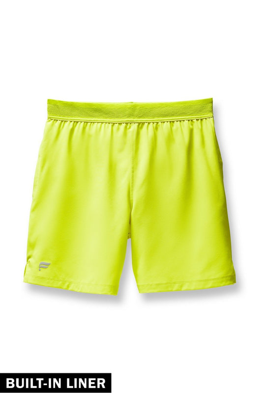 Short Deportivo Fabletics Tela performance color verde neón talla S