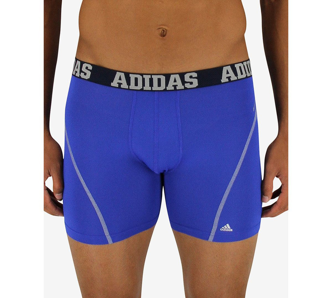 Combo de 2 Boxers Briefs Adidas Tela Performance Microfibra color azul navy y azul Talla M