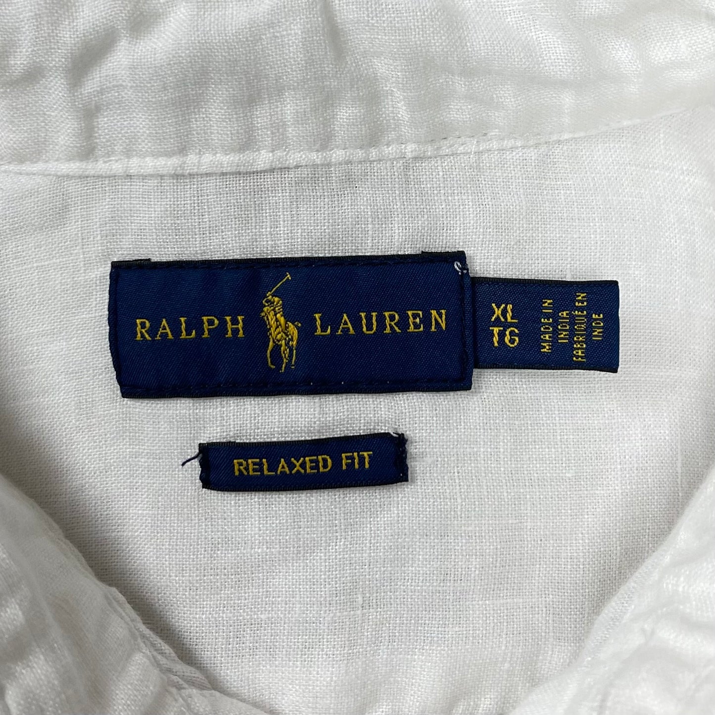 Camisa de mujer Polo Ralph Lauren 🏇🏼 De Lino en color blanco Talla XL Entalle Relaxed