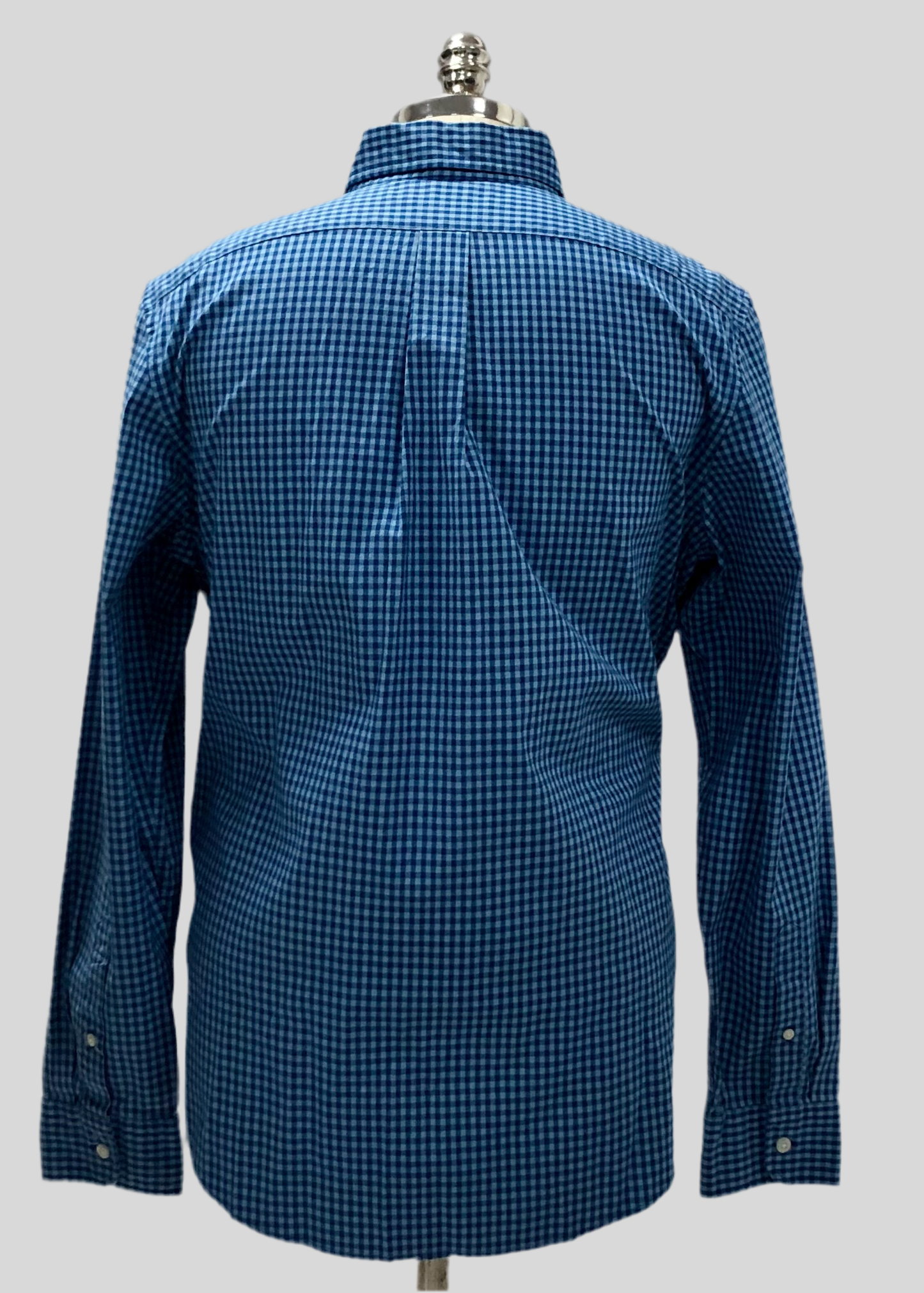 Camisa de botones Vineyard Vines 🐳 con patrón de cuadros gingham en color azul y celeste Talla M Entalle Slim Fit