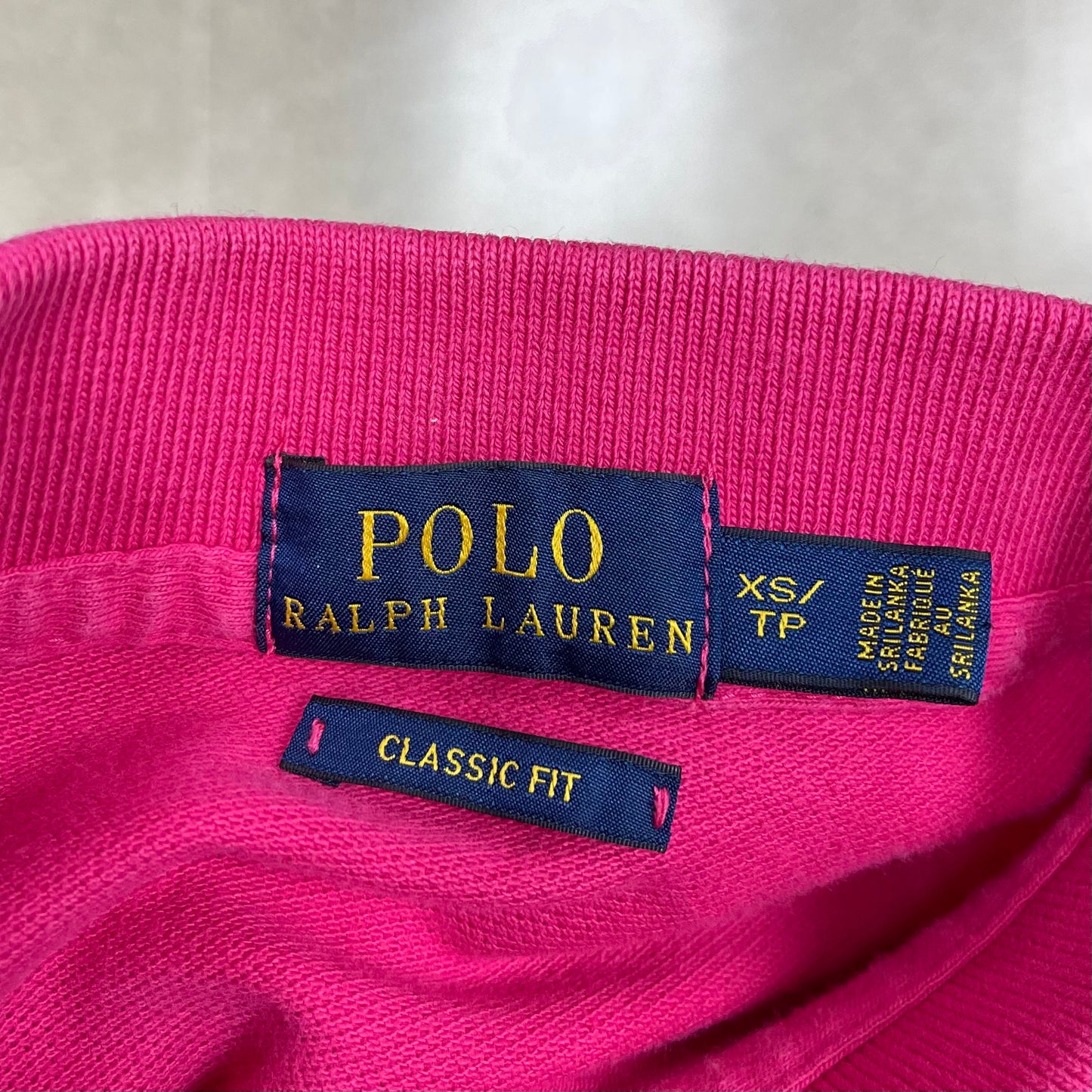 Camiseta de mujer Polo Ralph Lauren 🏇🏼 color rosado intenso Talla XS Entalle Clásico