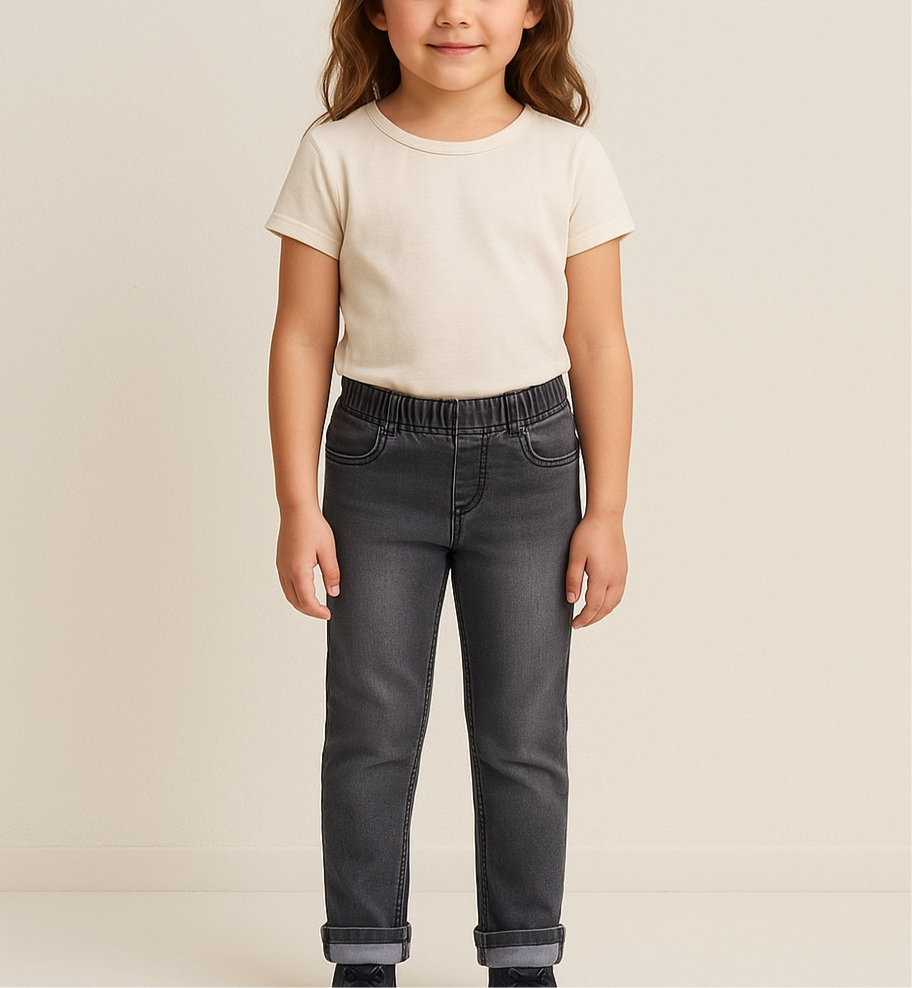 Jeans stretch de niña Est. 1961💚 color gris Talla 5/6