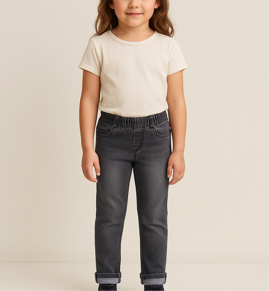 Jeans stretch de niña Est. 1961💚 color gris Talla 5/6