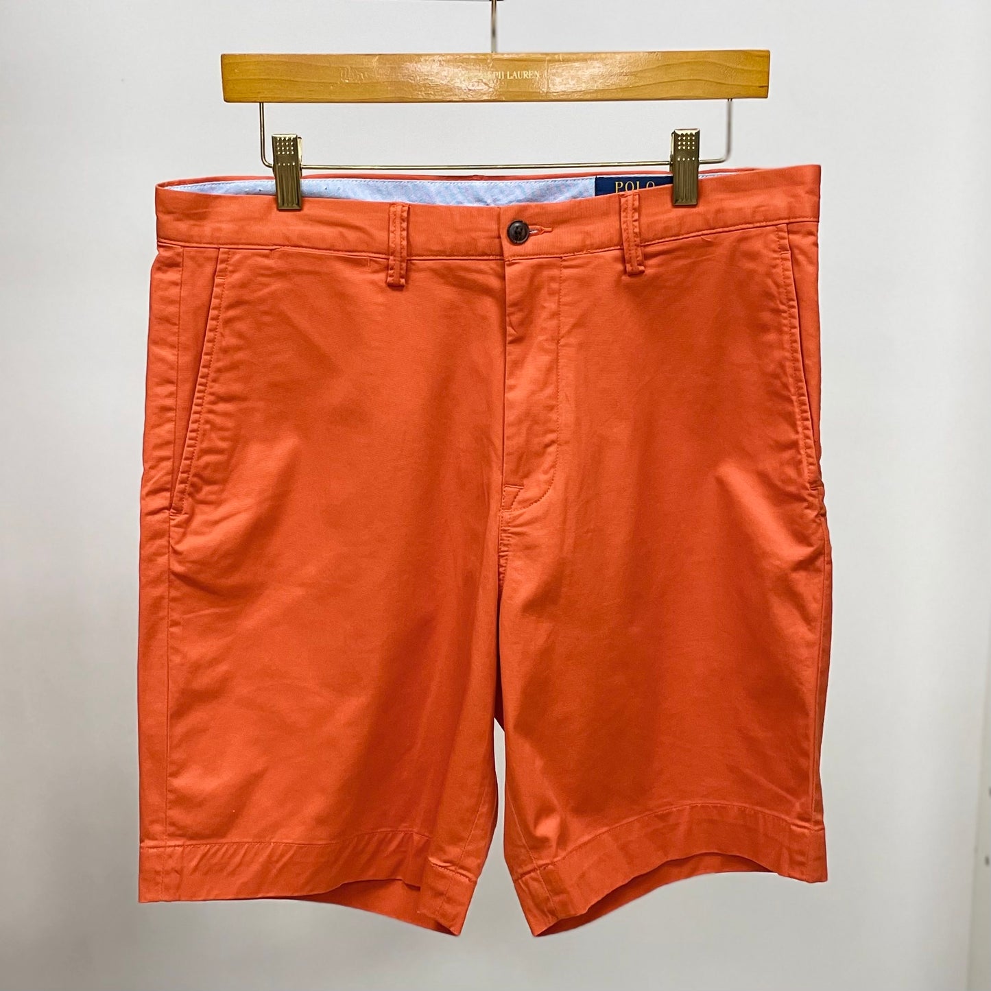 Short Casual Polo Ralph Lauren 🏇🏼 color naranja intenso talla 33