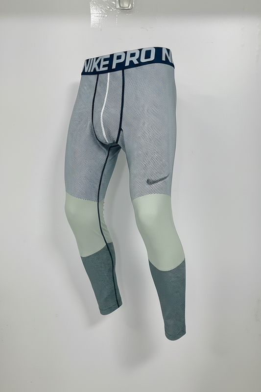 Mallas de entrenamiento licra Nike ✔️ Pro Dri-FIT de hombre con diseño de franjas en gris Talla XL