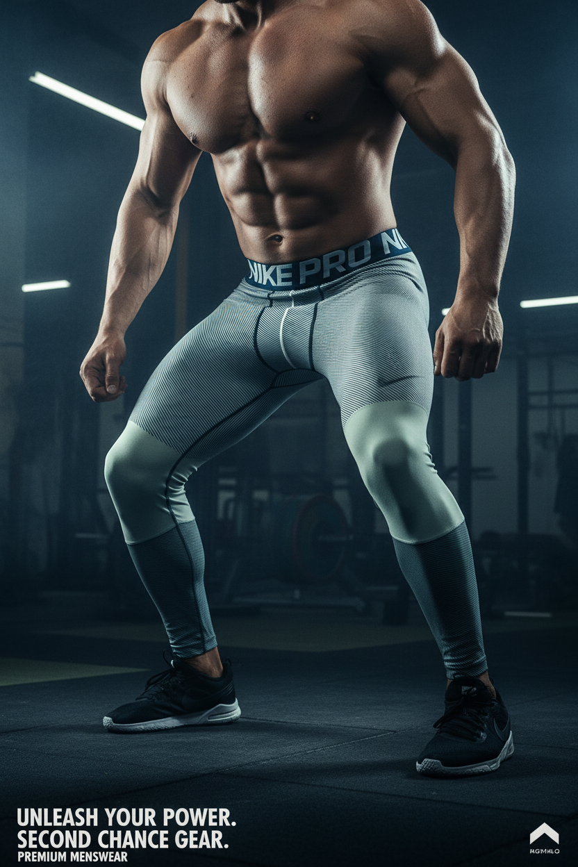 Mallas de entrenamiento licra Nike ✔️ Pro Dri-FIT de hombre con diseño de franjas en gris Talla XL