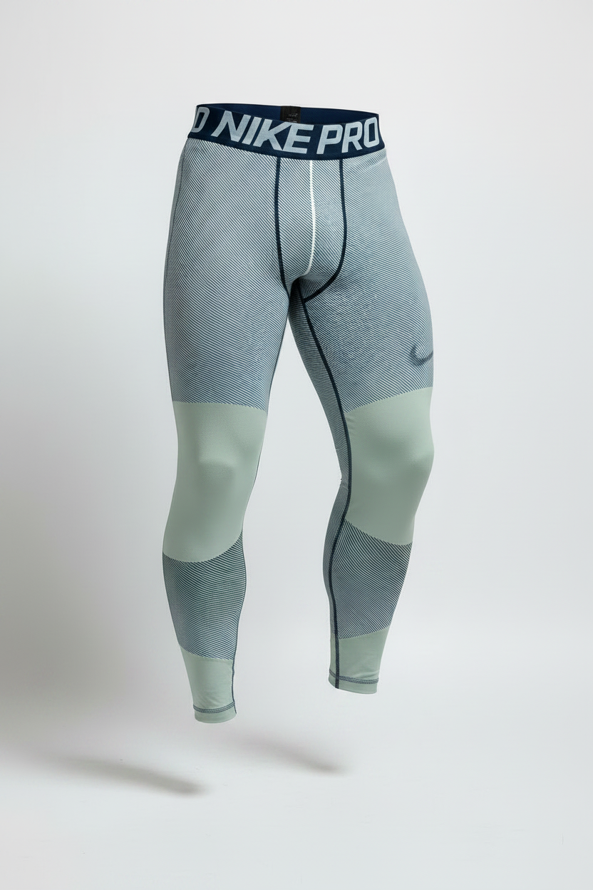 Mallas de entrenamiento licra Nike ✔️ Pro Dri-FIT de hombre con diseño de franjas en gris Talla XL