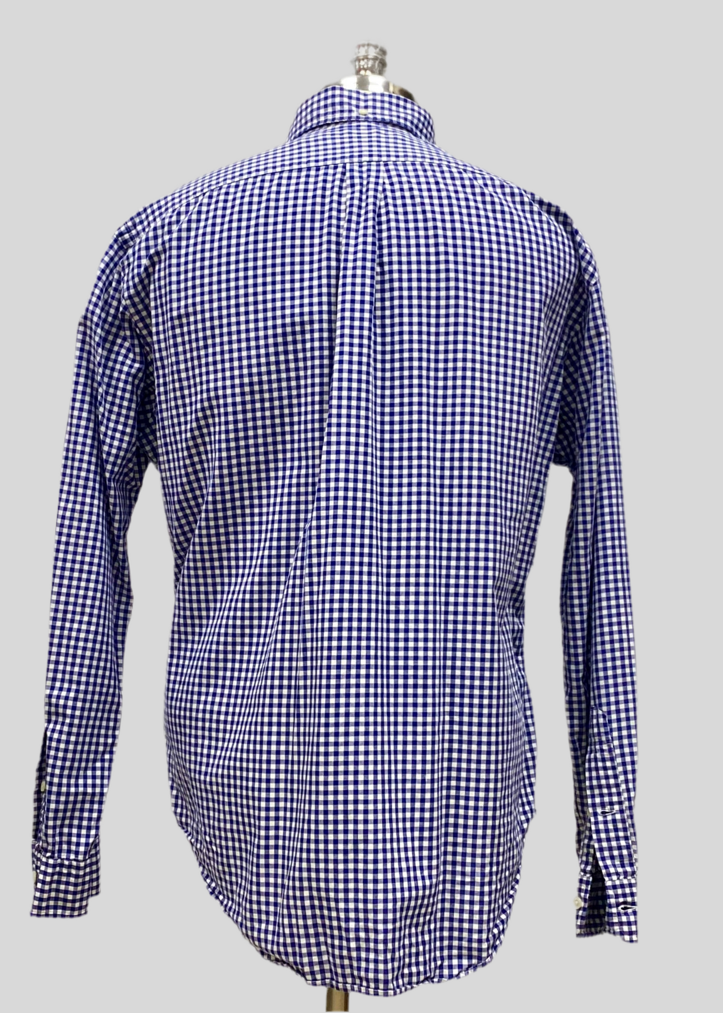 Camisa Polo Ralph Lauren 🏇🏼 de cuadros gingham azul y blanco Talla XL Entalle Clásico