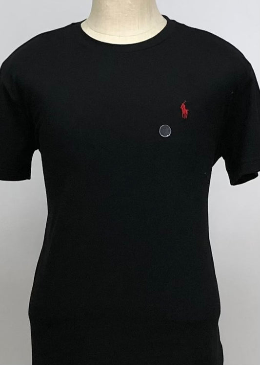 Camiseta cuello redondo Polo Ralph Lauren 🏇🏼 color negro Talla L Entalle Clásico