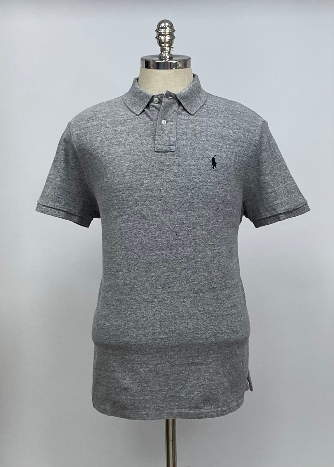 Camiseta Polo Ralph Lauren 🏇🏼color gris Talla XL Entalle Custom Slim Fit