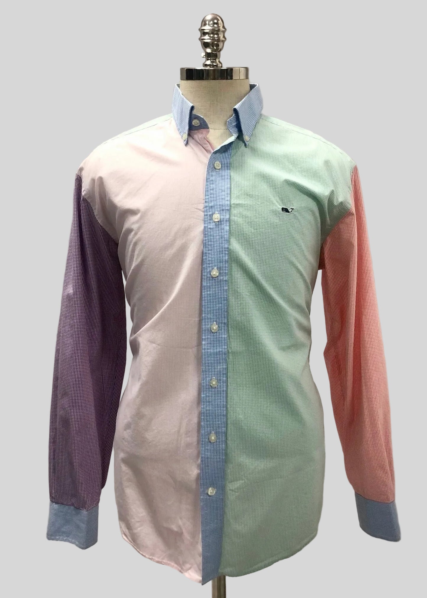 Camisa Vineyard Vines 🐳 de cuadros finos multicolor Talla L Entalle Regular